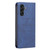 Samsung Galaxy A14 5G BF10 Color Block Magnetic Flip Leather Phone Case - Blue