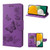 Samsung Galaxy A14 5G Butterfly Embossed Horizontal Flip Leather Phone Case - Purple