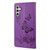 Samsung Galaxy A14 5G Butterfly Embossed Horizontal Flip Leather Phone Case - Purple