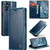 Samsung Galaxy A14 5G CaseMe 003 Crazy Horse Texture Leather Phone Case - Blue