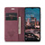 Samsung Galaxy A14 5G CaseMe 013 Multifunctional Horizontal Flip Leather Phone Case - Wine Red