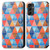 Samsung Galaxy A14 5G CaseNeo Colorful Magnetic Leather Phone Case - Rhombus Mandala