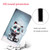 Samsung Galaxy A14 5G Colored Drawing Leather Phone Case - Blue Eyes