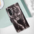Samsung Galaxy A14 5G Colored Drawing Pattern Plain Weave Leather Phone Case - Black And White Tiger