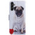 Samsung Galaxy A14 5G Coloured Drawing Horizontal Flip Leather Phone Case - Pug Samsung Galaxy A14 5G Coloured Drawing Horizontal Flip Leather Phone Case - Pug