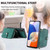 Samsung Galaxy A14 5G Crossbody Multi-function Zipper Wallet Phone Case - Green Samsung Galaxy A14 5G Crossbody Multi-function Zipper Wallet Phone Case - Green