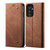 Samsung Galaxy A14 5G Denim Texture Leather Phone Case - Brown