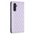 Samsung Galaxy A14 5G Diamond Lattice Magnetic Leather Flip Phone Case - Purple