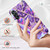 Samsung Galaxy A14 5G Electroplating IMD Splicing Dual-side Marble TPU Phone Case - Dark Purple