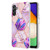 Samsung Galaxy A14 5G Electroplating IMD Splicing Dual-side Marble TPU Phone Case - Light Purple