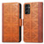 Samsung Galaxy A14 5G Grid Leather Flip Phone Case - Brown Samsung Galaxy A14 5G Grid Leather Flip Phone Case - Brown