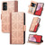 Samsung Galaxy A14 5G Grid Leather Flip Phone Case - Khaki