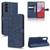 Samsung Galaxy A14 5G Honeycomb Dot Texture Leather Phone Case - Blue
