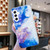 Samsung Galaxy A14 5G IMD Shell Pattern TPU Phone Case - Sky Blue Purple Marble