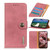Samsung Galaxy A14 5G KHAZNEH Cowhide Texture Horizontal Flip Leather Phone Case - Pink