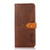 Samsung Galaxy A14 5G KHAZNEH Dual-color Cowhide Texture Flip Leather Phone Case - Brown