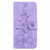 Samsung Galaxy A14 5G Lily Embossed Leather Phone Case - Purple