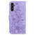 Samsung Galaxy A14 5G Lily Embossed Leather Phone Case - Purple Samsung Galaxy A14 5G Lily Embossed Leather Phone Case - Purple