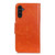 Samsung Galaxy A14 5G Nappa Texture Leather Phone Case - Orange