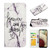 Samsung Galaxy A14 5G Oil Embossed 3D Drawing Leather Phone Case - Words Marble