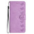 Samsung Galaxy A14 5G Seven Butterflies Embossed Leather Phone Case - Purple
