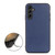 Samsung Galaxy A14 5G Sheepskin Texture Genuine Leather Phone Case - Blue