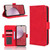Samsung Galaxy A14 5G Skin Feel Calf Texture Card Slots Leather Phone Case - Red
