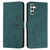 Samsung Galaxy A14 5G Skin Feel Heart Pattern Leather Phone Case - Green