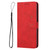 Samsung Galaxy A14 5G Skin Feel Heart Pattern Leather Phone Case - Red