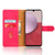 Samsung Galaxy A14 5G Skin Feel Magnetic Flip Leather Phone Case - Rose Red