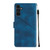 Samsung Galaxy A14 5G Skin-feel Embossed Leather Phone Case - Blue