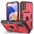 Samsung Galaxy A14 5G Sliding Camshield TPU + PC Phone Case - Red+Black