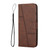Samsung Galaxy A14 5G Stitching Calf Texture Buckle Leather Phone Case - Brown