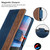 Samsung Galaxy A14 5G Stitching Side-Magnetic RFID Leather Phone Case - Royal Blue