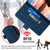 Samsung Galaxy A14 5G Stitching Side-Magnetic RFID Leather Phone Case - Royal Blue