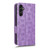 Samsung Galaxy A14 5G Symmetrical Triangle Leather Phone Case - Purple