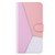 Samsung Galaxy A14 5G Tricolor Stitching Flip Leather Phone Case - Pink