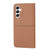 Samsung Galaxy A14 5G Woven Texture Stitching Magnetic Leather Phone Case - Brown Samsung Galaxy A14 5G Woven Texture Stitching Magnetic Leather Phone Case - Brown