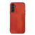 Samsung Galaxy A14 5G Yellow Cow Texture PU Phone Case - Brown