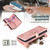 Samsung Galaxy A14 5G Zipper Wallet Detachable MagSafe Leather Phone Case - Pink