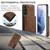 Samsung Galaxy A54 5G / A54 4G JEEHOOD Magnetic Zipper Horizontal Flip Phone Leather Case - Brown
