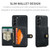 Samsung Galaxy A54 5G / A54 4G JEEHOOD Retro Magnetic Detachable Protective Phone Case with Wallet & Card Slot - Black