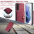 Samsung Galaxy A54 5G / A54 4G JEEHOOD Retro Magnetic Detachable Protective Phone Case with Wallet & Card Slot - Red