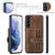 Samsung Galaxy A54 5G / A54 4G JEEHOOD RFID Blocking Anti-Theft Magnetic PU Phone Case - Brown