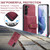 Samsung Galaxy A54 5G / A54 4G JEEHOOD RFID Blocking Anti-Theft Magnetic PU Phone Case - Red