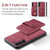 Samsung Galaxy A54 5G / A54 4G JEEHOOD RFID Blocking Anti-Theft Magnetic PU Phone Case - Red