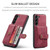 Samsung Galaxy A54 5G / A54 4G JEEHOOD RFID Blocking Anti-Theft Magnetic PU Phone Case - Red