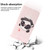 Samsung Galaxy A54 5G 3D Colored Pattern Flip Leather Phone Case - Heart Panda