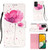 Samsung Galaxy A54 5G 3D Painting Horizontal Flip Leather Phone Case - Flower