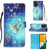 Samsung Galaxy A54 5G 3D Painting Horizontal Flip Leather Phone Case - Golden Butterfly